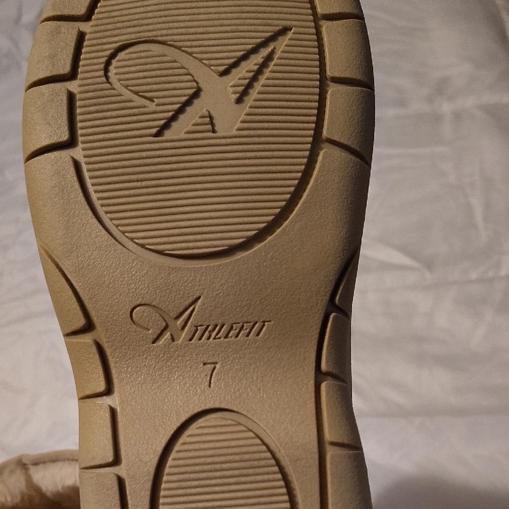 Warm Beige Women's Winter Boots - Picture 3 of 4